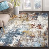 Aberto Design tepih 80x150cm Krem-Plavi Cene