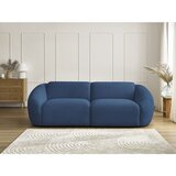 Bobochic Paris Temno modra sedežna garnitura iz rebrastega žameta 250 cm Tina – | Shoptok.si