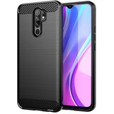  Gumijasti / gel etui Carbon za Xiaomi Redmi 9 - črni Cene