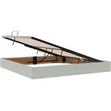  LED krevet za pohranu s madracem Svjetlosiva 200 x 200 cm | shoptok.hr