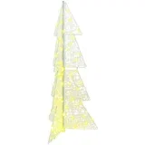 Božićno drvce s 100 LED svjetlima Topla bijela 120 cm Akril