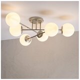  Plafonski luster MALENA 6xE14/5W/230V mat hrom/bela Cene