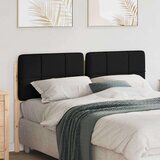  Tapecirani uzglavlje Smeđa i crna 120 cm Čvrsto borovo drvo | shoptok.hr