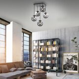 Just LIGHT. 14602-18 - Luster na šipci WIDOW 5xE14/25W/230V crna | Eponuda.com