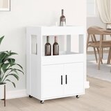 Barska kolica bijela 60 x 39,5 x 89 cm od konstruiranog drva | Eponuda.ba