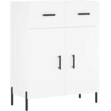  Visoka komoda bijela 69,5x34x180 cm konstruirano drvo Slike