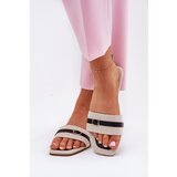 Boto Flat Ladies Slippers With Strap And Buckle Beige Zilina | Shoptok.si