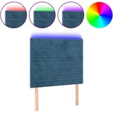  The Living Store LED posteljno vzglavje temno modro 90x5x118/128 cm žamet - LED Vzglavje, (21488081) | Shoptok.si