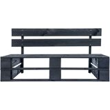  Klupa od paleta drvena crna | shoptok.hr