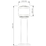  Spoljašnja lampa MADRID 1xE27/12W/230V 40 cm IP44 crna | Eponuda.com