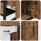  Set namještaja za kupaonicu 3 kom. Staro drvo 65 x 33 x 60 cm | shoptok.hr
