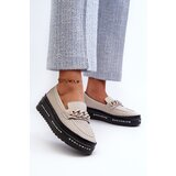 S. BARSKI Women's Leather Platform Loafers with Chain Detail S.Barski | shoptok.hr
