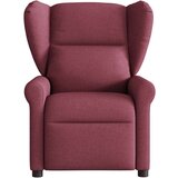  Električni masažni naslonjač od tkanine crvena boja vina | shoptok.hr