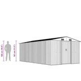  Vrtno spremište 257 x 489 x 181 cm metalno zeleno | shoptok.hr