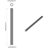 Navojni štap 2 pcs Srebrno 6 x 135 mm Čelik | shoptok.hr