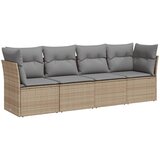  4-dijelni set vrtnih sofa s jastucima bež od poliratana | shoptok.hr