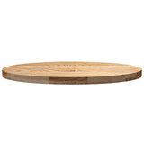 vidaXL Mizna plošča 80x40x4 cm trdna hrastovina ovalna | Shoptok.si