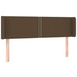  Vzglavje z ušesi temno rjavo 147x16x78/88 cm blago, (20737192) | Shoptok.si