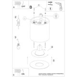  Stropna svetilka MIKA bela, (21626817) | Shoptok.si
