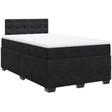  Krevet box spring s madracem crni 120 x 190 cm baršunasti | shoptok.hr