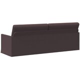 SOFA za 3 osobe Tamno smeđa 220 x 81 x 82 cm Tkanina Slike