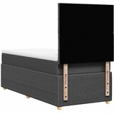  Okvir kreveta s oprugama i madrac tamnosivi 80x200cm od tkanine | shoptok.hr