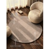 Villeroy Boch Bež ročno tkana okrogla preproga iz mešanice volne ø 160 cm Kari Organic – | Shoptok.si