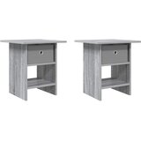  Noćni ormarić s ladicama 2 pcs Siva Sonoma 41 x 40 x 45 cm | Eponuda.com