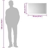  LED kupaonsko ogledalo s ogledalom *Transparent*an 70 x 40 cm | shoptok.hr
