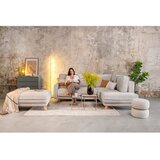 Bonami Selection Siva raztegljiva kotna sedežna garnitura iz rebrastega žameta (desni kot/v obliki črke "U") Tori – | Shoptok.si