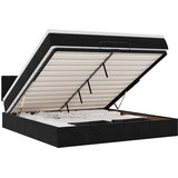  Otomanski krevet s madracem i LED crni 180x200cm baršunasti | shoptok.hr
