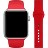 silicon pašček za apple watch 38/40/41 mm rdeč rdeč, (21969023)