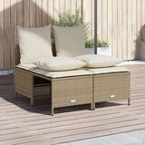  4-dijelni set vrtnih sofa s jastucima bež od poliratana | shoptok.hr