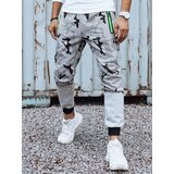 DStreet Spodnie męskie dresowe moro jasnoszare | shoptok.hr