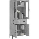  Visoka komoda siva betona 69,5x34x180 cm od konstruiranog drva | shoptok.hr