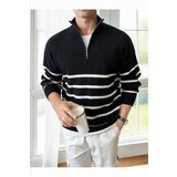 Dewberry 71766 Zippered Knit Mens Sweater-BLACK Cijene