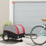  Prikolica za bicikl crno-crvena 45 kg željezna | shoptok.hr