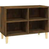 Maison Chic ormarić s masivnim nogama 69,5x30x50 cm dimljena boja hrasta Cijene