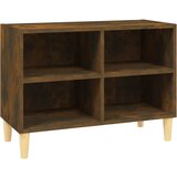 Maison Chic TV omarica - TV stojalo - Televizijska omarica z lesenimi nogami dimljeni hrast 69,5x30x50 cm, (21701490) | Shoptok.si