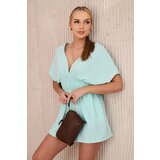Włoski Ruffled waist jumpsuit mint | Shoptok.si