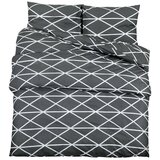  The Living Store Posteljnina siva 200x220 cm bombaž - Komplet Prevlek Za Odejo, (21493994) | Shoptok.si