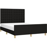  Okvir za krevet bez madraca crni 140x200 cm od tkanine | shoptok.hr