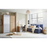 XORA OMARA Z DRSNIMI VRATI, siva, barve hrasta | Shoptok.si
