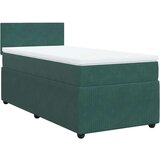 Box spring krevet s madracem tamnozeleni 90x190 cm baršunasti | shoptok.hr