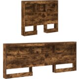  Skladišno uzglavlje Dimljeni hrast 90 cm Konstruirano drvo | shoptok.hr