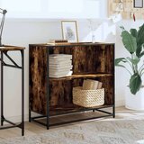 vidaXL Ormar za knjige dimljeni hrast 80,5x35x76 cm konstruirano drvo | shoptok.hr
