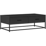  Stolić za kavu crni 100 x 50 x 35 cm konstruirano drvo i metal | Eponuda.com