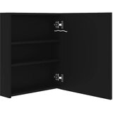  LED kupaonski ormarić s ogledalom crni 50 x 14 x 60 cm | shoptok.hr