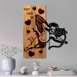 Wallity zidna dekoracija eros 01, 49 x 58x 3 cm, smeđa | ePonuda.com