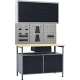  Radni stol s tri zidne ploče i jednim ormarićem | shoptok.hr